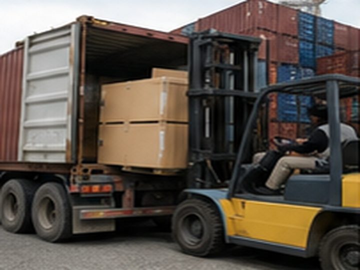 Product export container loading for overseas B2B buyers