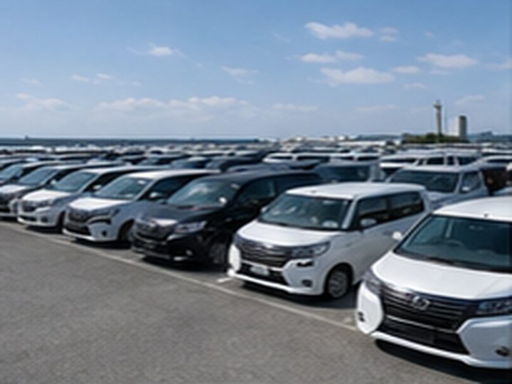 日本からの車両輸出に関する輸出・物流イメージ
